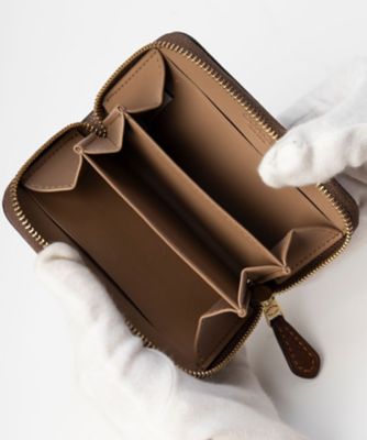 【日本限定】エッセンシャル　スモール　ジップ　アラウンド　カード　ケース・シグネチャー　キャンバス・レキシー　プリント